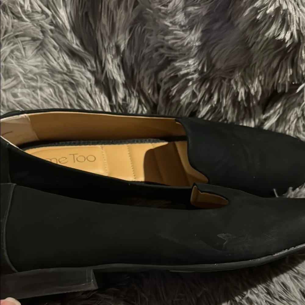 Me Too Black Flats Suede Slip-On - Picture 4 of 7